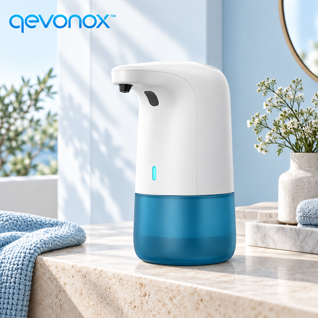 qevonox™ Automatic Soap Dispenser with Touch-Free Sensor and Refillable Tank