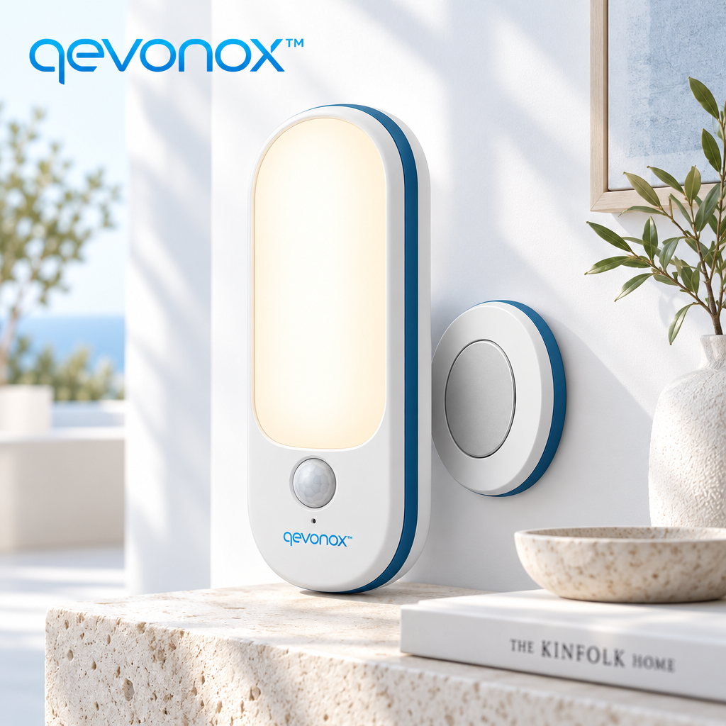 qevonox™ Rechargeable Motion Sensor Night Light with Magnetic Mount