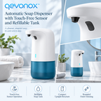 qevonox™ Automatic Soap Dispenser with Touch-Free Sensor and Refillable Tank