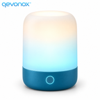 qevonox™ Smart Bedside Lamp with Color Light Modes and Touch Control