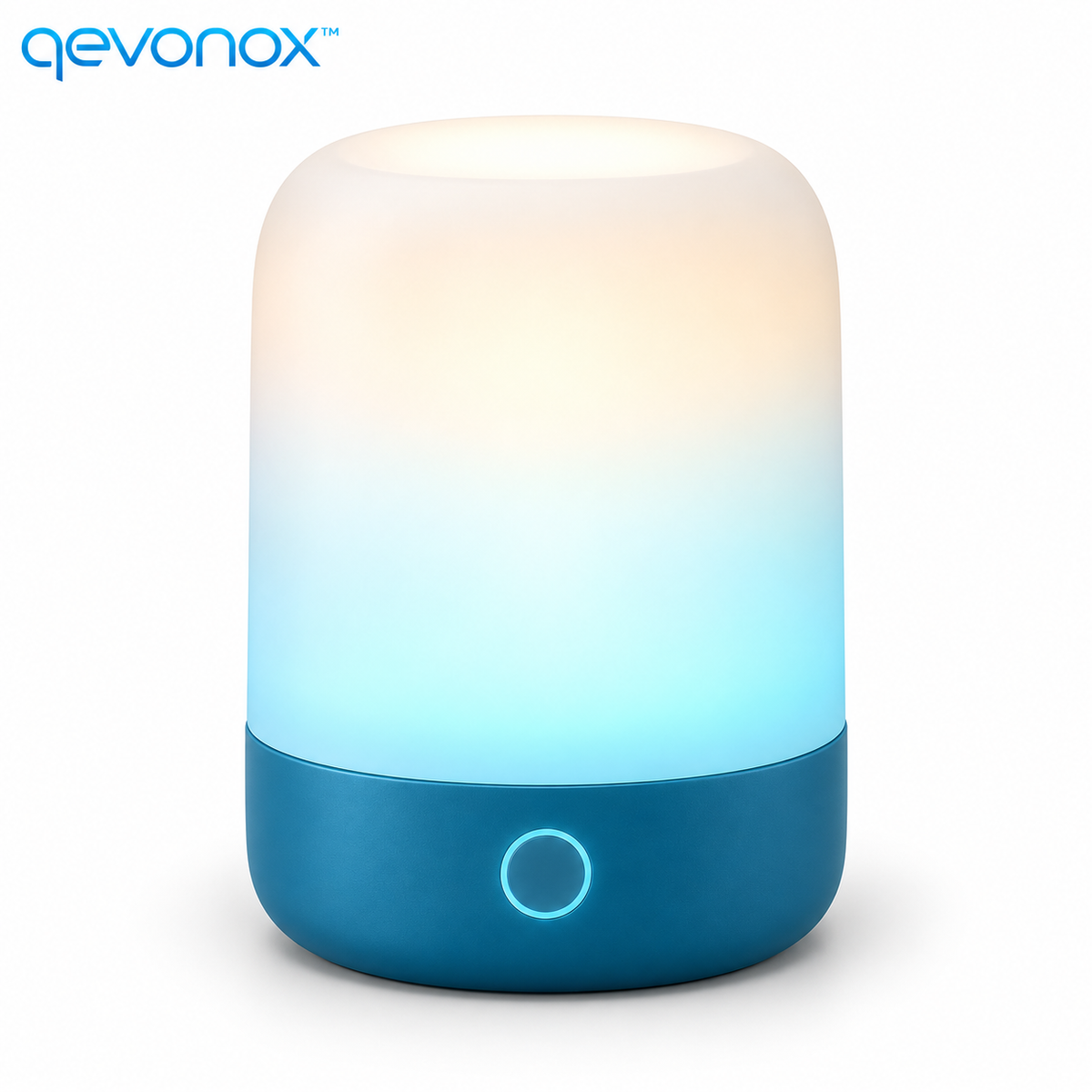 qevonox™ Smart Bedside Lamp with Color Light Modes and Touch Control